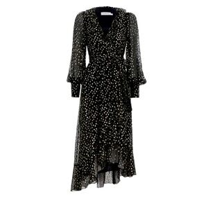 Zimmermann LUREX WRAP MIDI DRESS Size 2 ❤️NYE 2025